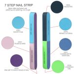 Nail Files and Buffers, FANDAMEI 20PCS Professional Manicure Tools Kit. Rectangular Nail Buffer Block & 100/180 Grit Nail File, 7 Way Nail File & Nail Polishing Buffer. Nail Care File Buffer Tool - Image 4